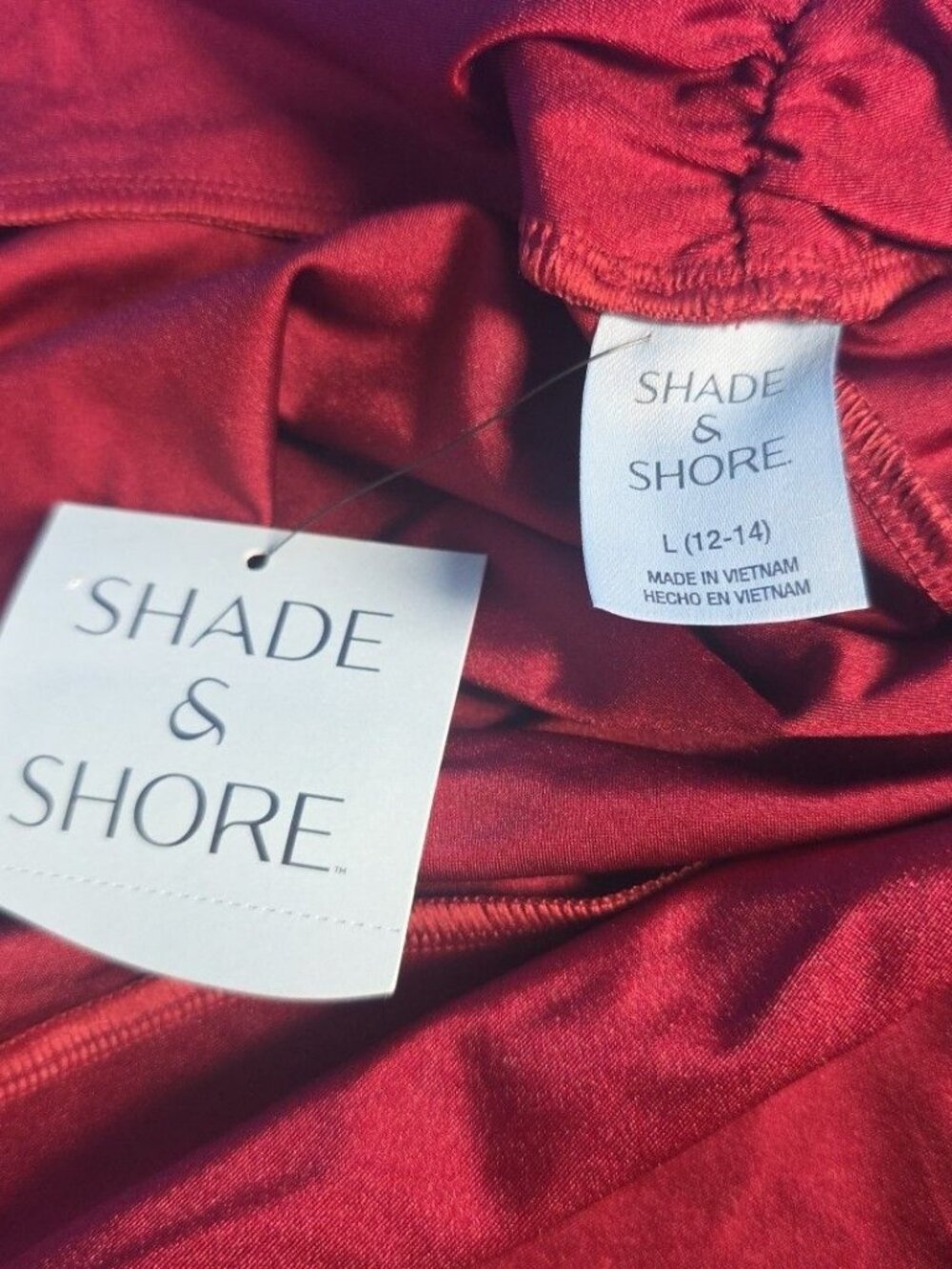 Sarong Side Twist Large Swim Mini Skirt Coverup Shade & Shore - Picture 3 of 4